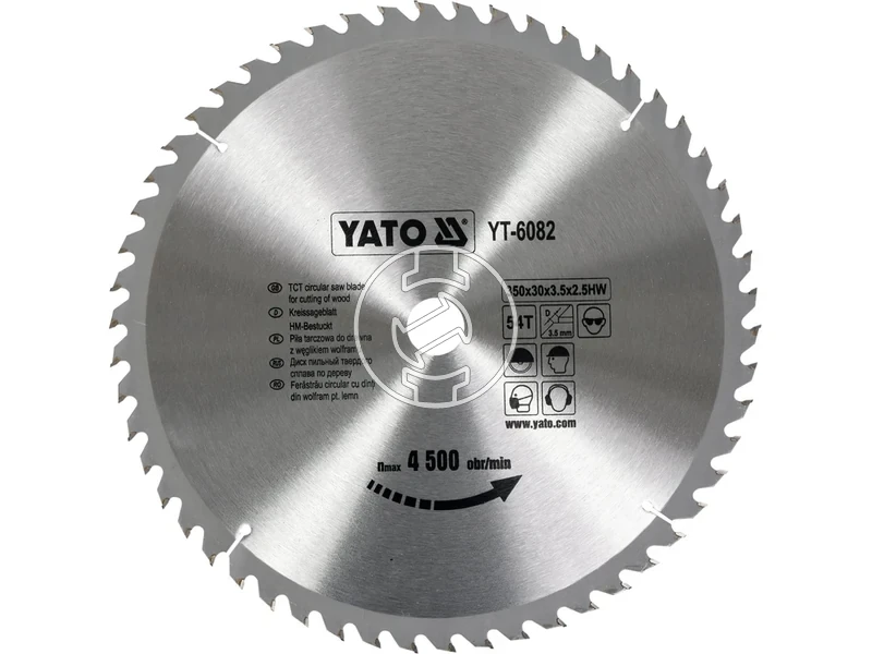 Kép: Yato korfureszlap 350x30 mm 54T fahoz.webp