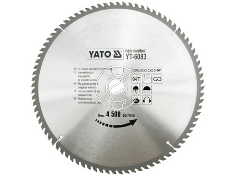 Kép: Yato korfureszlap 350x30 mm 84T fahoz_0.webp