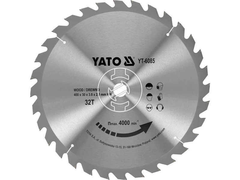 Kép: Yato korfureszlap 400x30 mm 32T fahoz.webp