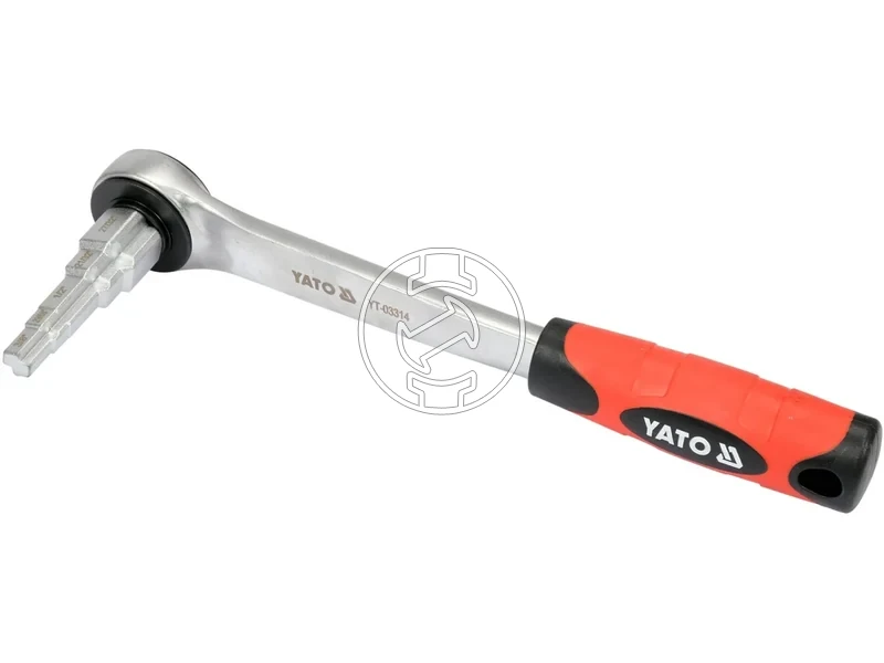 Kép: YATO Lepcsos radiatorkulcs 12 racsnis hajtoszarral 30T CrV.webp