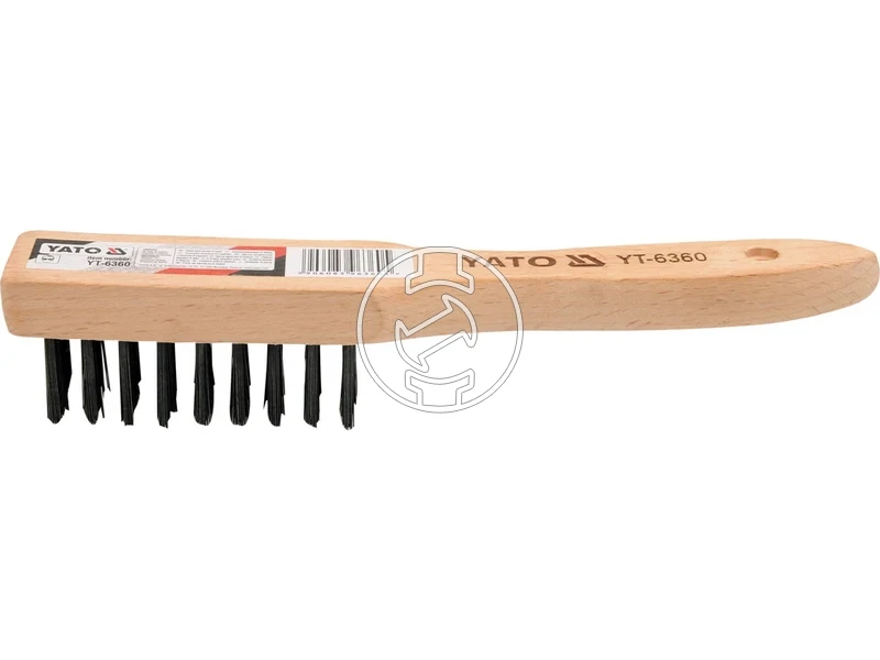 Kép: Yato nyeles drotkefe 6 soros 250 mm.webp