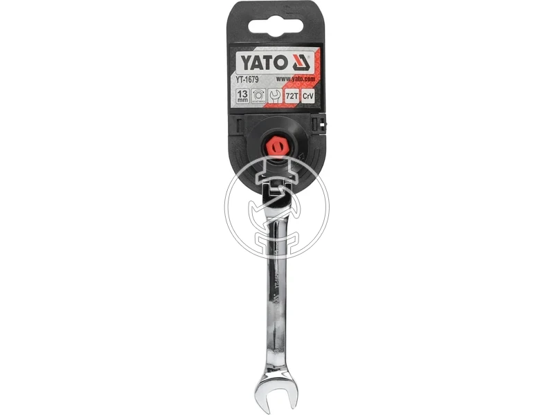 Kép: YATO Racsnis csuklos csillag-villaskulcs 13 mm 160 mm 72T CrV.webp