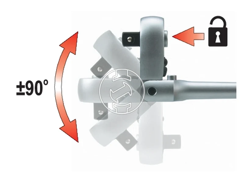 Kép: Yato racsnis hajtoszar dugokulcshoz 38 inch 242 mm.webp