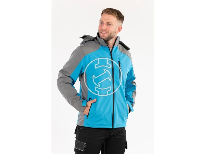 Kép: Yato STRATUS softshell munkakabat kek-szurke XXL.webp