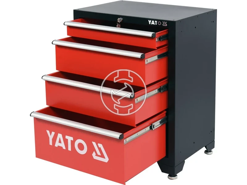 Kép: Yato szerszamos szekreny 4 fiokos.webp
