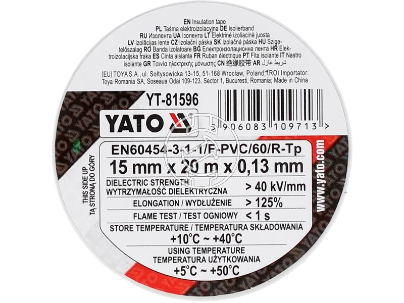 Kép: Yato szigeteloszalag feher 15 mm x 20 m.webp