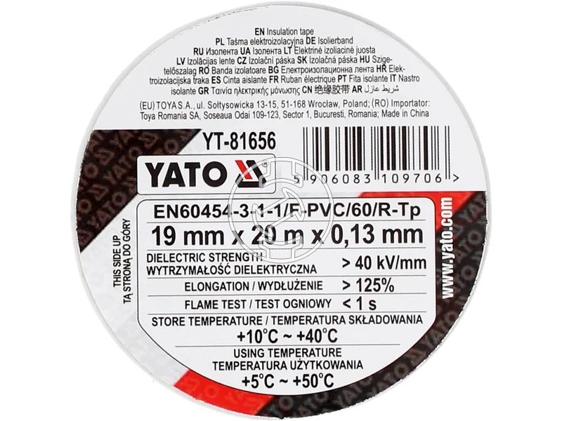 Kép: Yato szigeteloszalag feher 19 mm x 20 m.webp