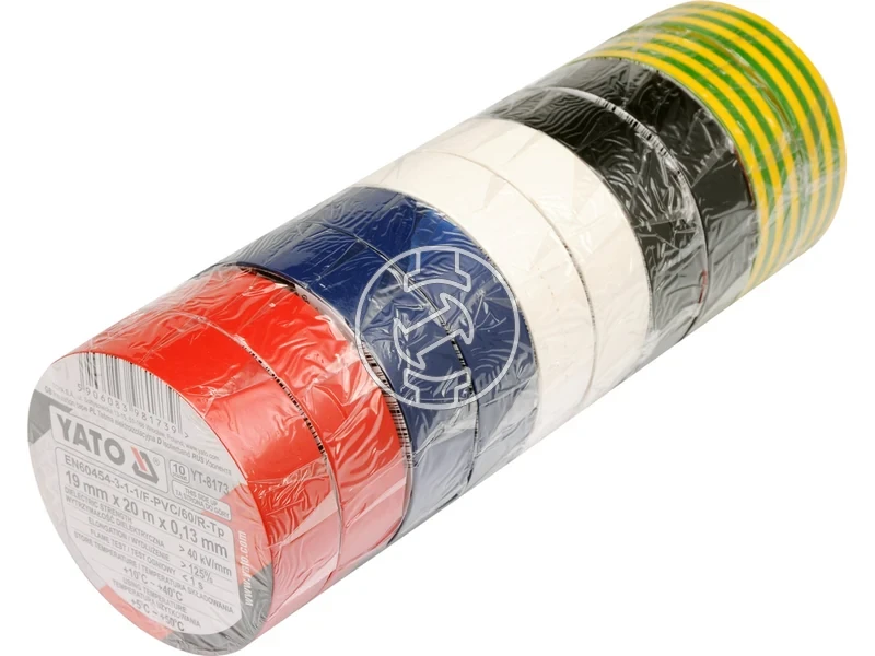 Kép: Yato SZIGETELOSZALAG MATT 013MM 19MMx20M MIX.webp