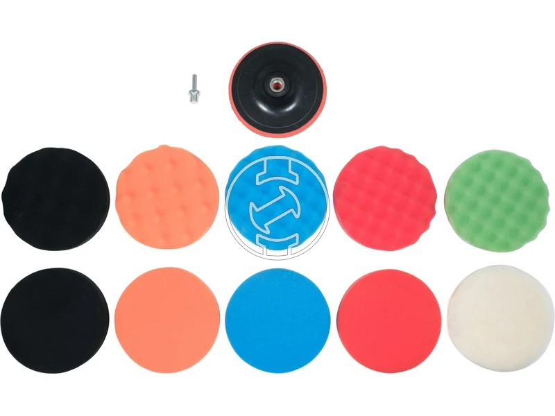 Kép: YATO Tepozaras polirozokorong keszlet 12reszes 150 mm M14.webp