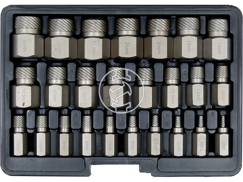 Kép: Yato tortcsavar kiszedo keszlet 3-23 mm 25 reszes.webp