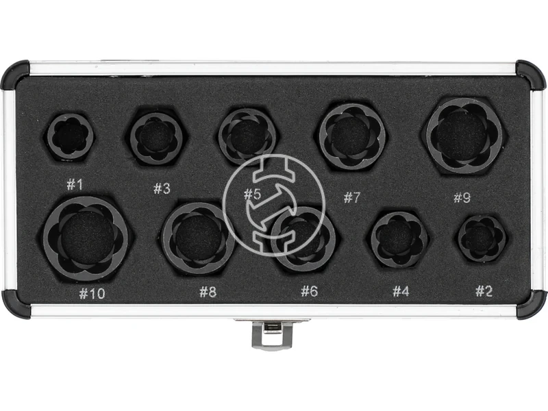 Kép: Yato tortcsavar kiszedo keszlet 9-19 mm 10 reszes.webp