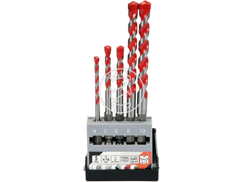 Kép: YATO Univerzalis furoszar keszlet 5 reszes 4-10 mm bit befogasu.webp