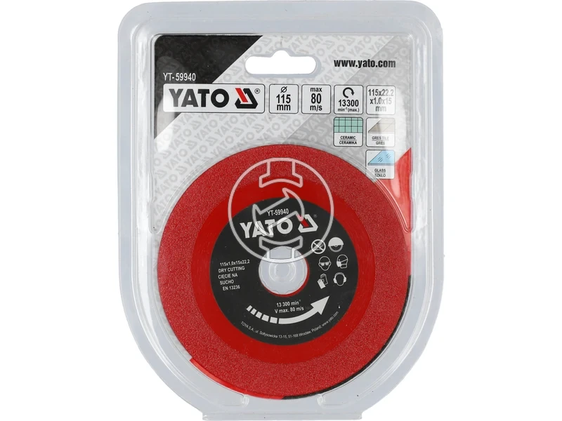 Kép: Yato vagokorong 115 mm uveghez es csempehez.webp