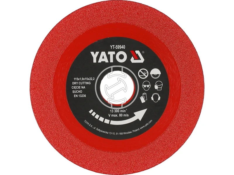 Kép: Yato vagokorong 115 mm uveghez es csempehez.webp