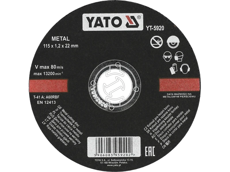 Kép: Yato vagokorong 115x12x22 mm femhez.webp