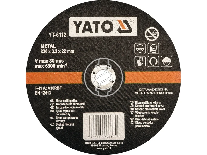 Kép: Yato vagokorong 230x32x22 mm fem.webp