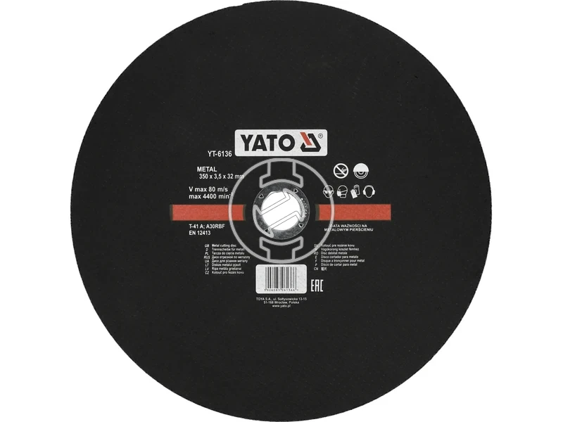 Kép: Yato vagokorong 350x35x32 mm fem.webp