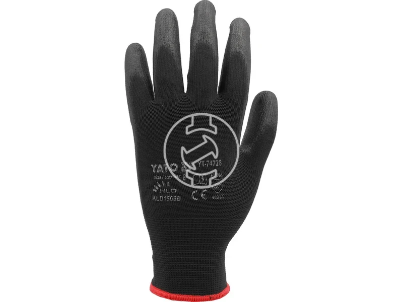 Kép: Yato vedokesztyu fekete nylon 9-es.webp