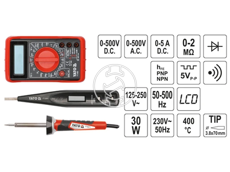 Kép: Yato VILLANYSZERELO KESZLET 68 DB.webp
