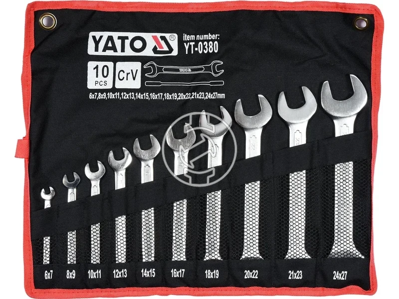 Kép: YATO Villaskulcs keszlet 10 reszes 6-27 mm CrV.webp