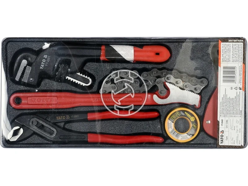 Kép: Yato vizvezetek szerelo szerszamkeszlet 5 reszes.webp