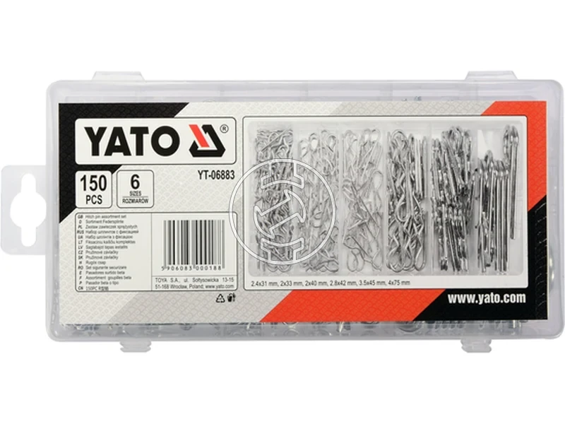 Kép: YATO YT-06883 Rugos csap keszlet 150 db_1.webp