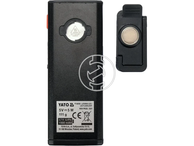 Kép: Yato YT-08556 beepitett akkumulatoros zseblampa 500 lm.webp