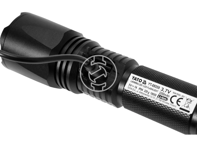 Kép: Yato YT-08559 beepitett akkumulatoros zseblampa 900 lm.webp