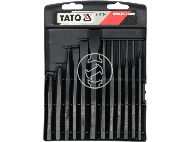 Kép: YATO YT-4714 Laposvago lyukaszto es csapszegkiuto keszlet 12 reszes.webp