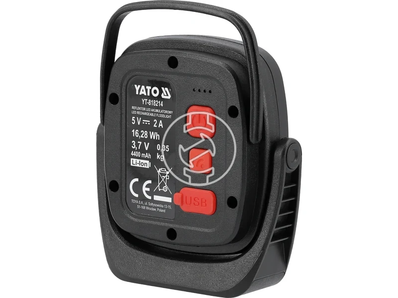 Kép: Yato YT-818214 hordozhato akkus LED reflektor mozgaserzekelovel 1200 lm 10 W.webp