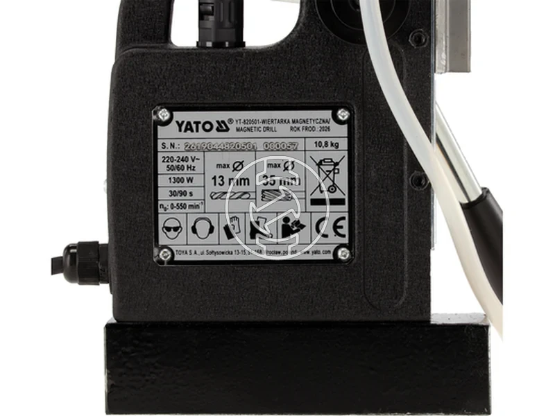 Kép: Yato YT-820501 elektromos magnesallvanyos furogep 1300 W 11500 N_6.webp