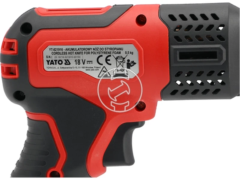 Kép: Yato YT-821915 akkus kezi polisztirolvago 200 mm 4 Ah akku_4.webp
