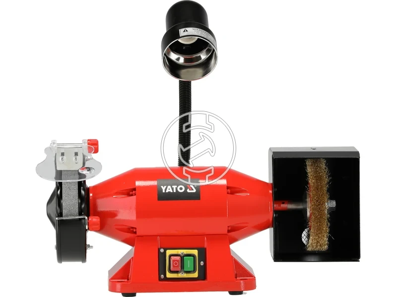 Kép: Yato YT-822107 elektromos asztali koszoru drotcsiszoloval 520 W 150 x 32 mm.webp