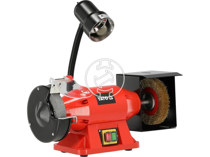 Kép: Yato YT-822107 elektromos asztali koszoru drotcsiszoloval 520 W 150 x 32 mm.webp