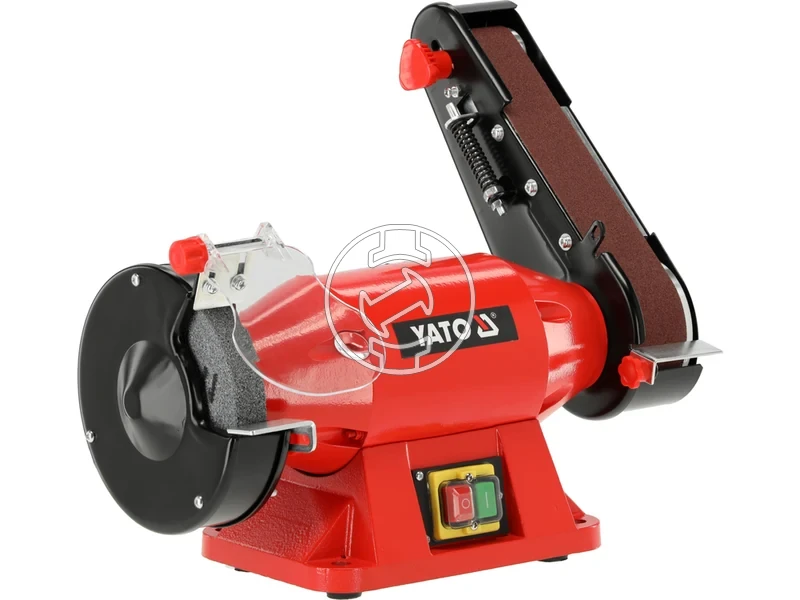 Kép: Yato YT-822110 elektromos asztali koszoru szalagcsiszoloval 520 W 150 x 32 mm.webp