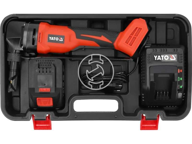 Kép: Yato YT-82398 akkus folyamatos lyukaszto 18 V 4 Ah akku es toltovel.webp