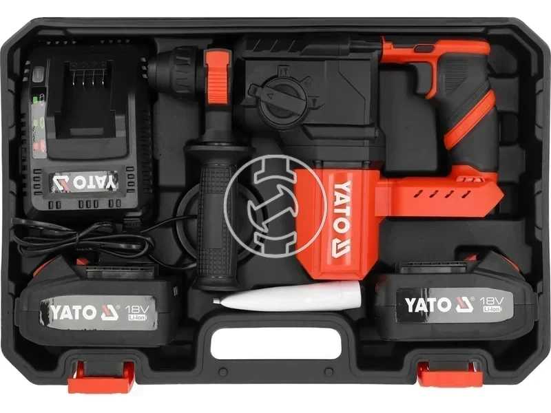 Kép: Yato YT-827722 akkus furo-vesokalapacs SDS-Plus 18V 2x4Ah_4.webp