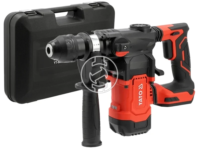 Kép: Yato YT-827742 akkus furo-vesokalapacs 18 V 38 J Betonban 28 mm 3.5 kg Szenkefementes Akku es tolto nelkul Kofferben_0.webp