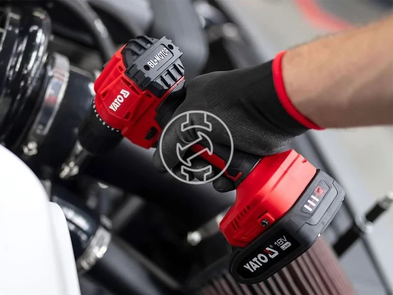 Kép: Yato YT-827788 masina de gaurit-insurubat cu mandrina 18 V 45 Nm 2 Ah acumulator incarcator.webp