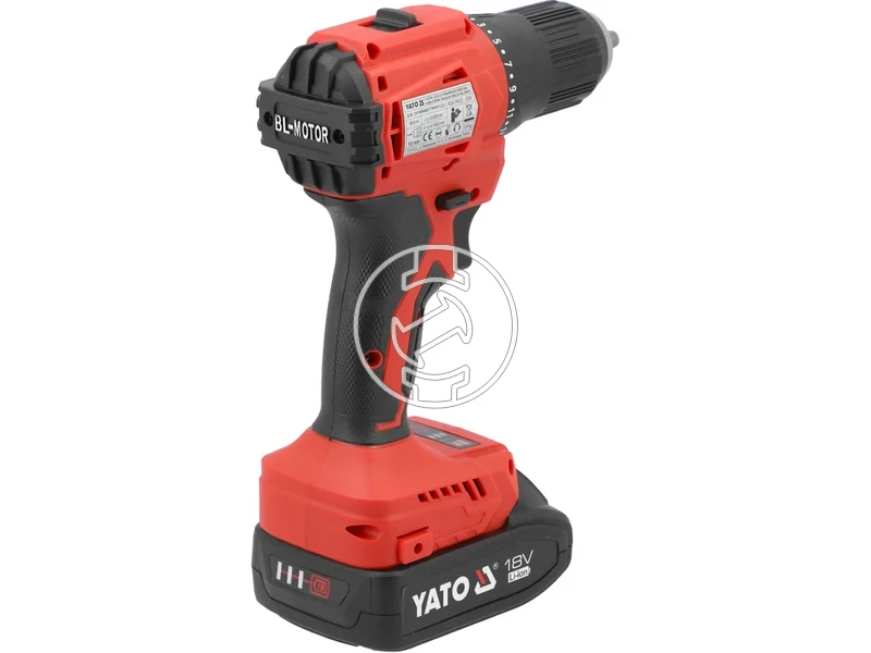 Kép: Yato YT-8277905 masina de gaurit-insurubat cu mandrina 18 V 45 Nm 2 x 2 Ah acumulator incarcator.webp