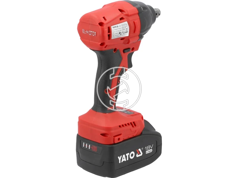 Kép: Yato YT-8277925 masina de insurubat cu impact pe acumulator 18 V 12 inch 350 Nm 2 x 4 Ah acumulator incarcator.webp