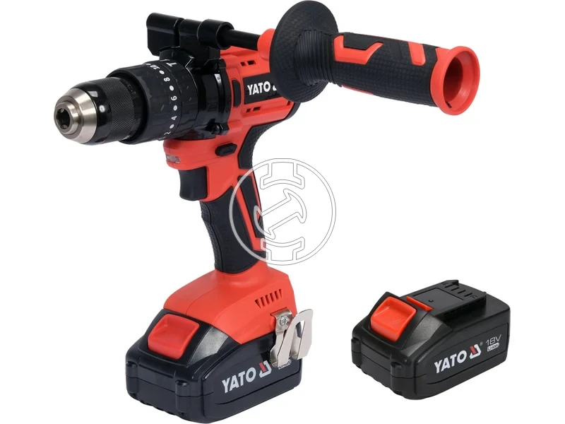 Kép: Yato YT-82791 masina de gaurit cu percutie pe acumulator 18 V 75 Nm 2 x 3 Ah acumulator incarcator.webp