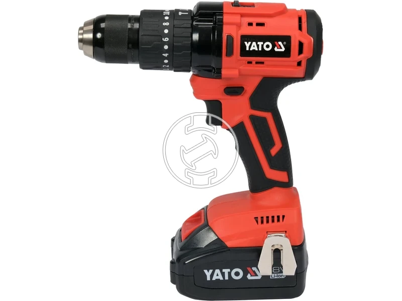 Kép: Yato YT-82791 masina de gaurit cu percutie pe acumulator 18 V 75 Nm 2 x 3 Ah acumulator incarcator.webp