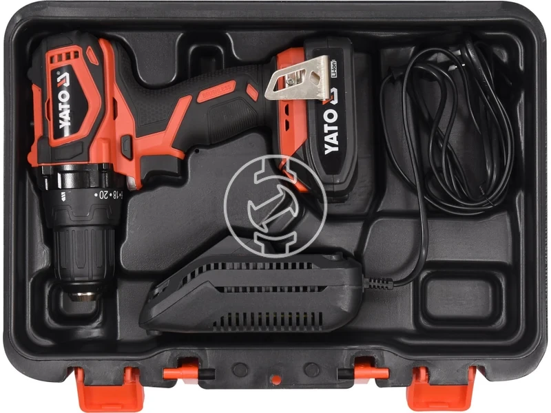 Kép: Yato YT-82794 masina de gaurit-insurubat cu mandrina 18 V 42 Nm 2 Ah acumulator incarcator.webp