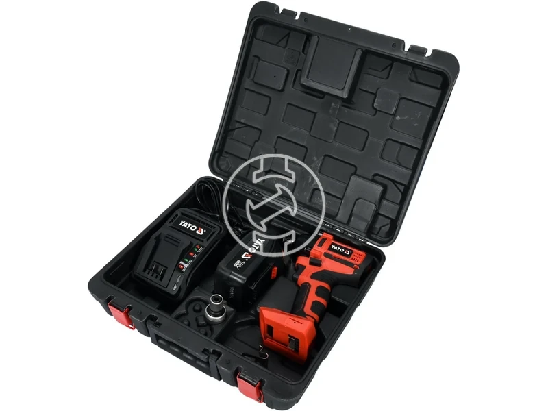 Kép: Yato YT-82802 masina de insurubat cu impact pe acumulator 18 V 12 inch 250 Nm 3 Ah acumulator incarcator.webp