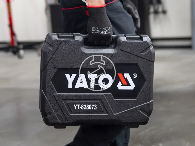 Kép: Yato YT-828073 masina de insurubat cu impact pe acumulator 18 V 34 inch 2400 Nm 6 Ah acumulator incarcator.webp