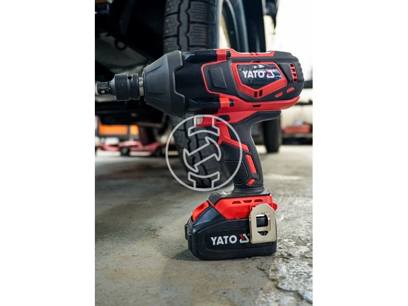 Kép: Yato YT-828075 masina de insurubat cu impact pe acumulator 18 V 34 inch 2000 Nm 4 Ah acumulator incarcator.webp