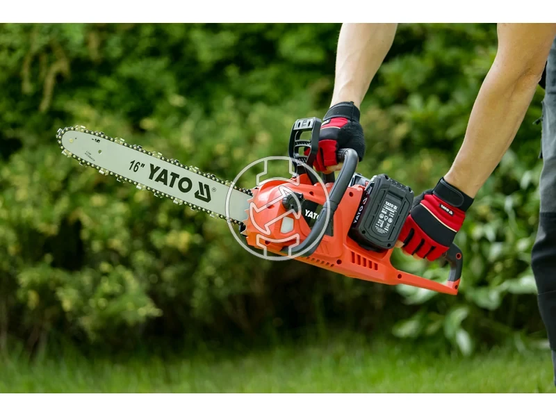 Kép: Yato YT-828131 drujba cu acumulator 2 x 18 V 40 cm 2 x 4 Ah acumulator dublu incarcator.webp