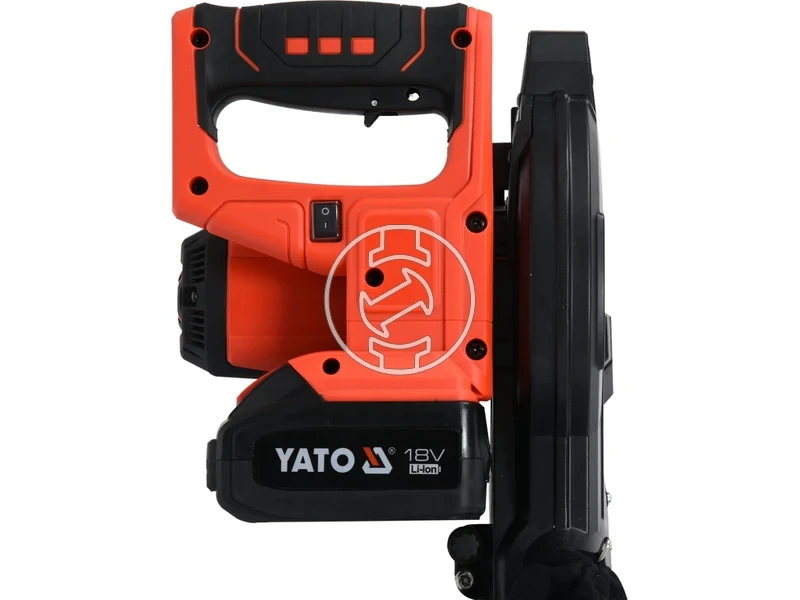 Kép: Yato YT-82816 fierestrau circular stationar cu acumulator 18 V 185 mm 4 Ah acumulator incarcator.webp