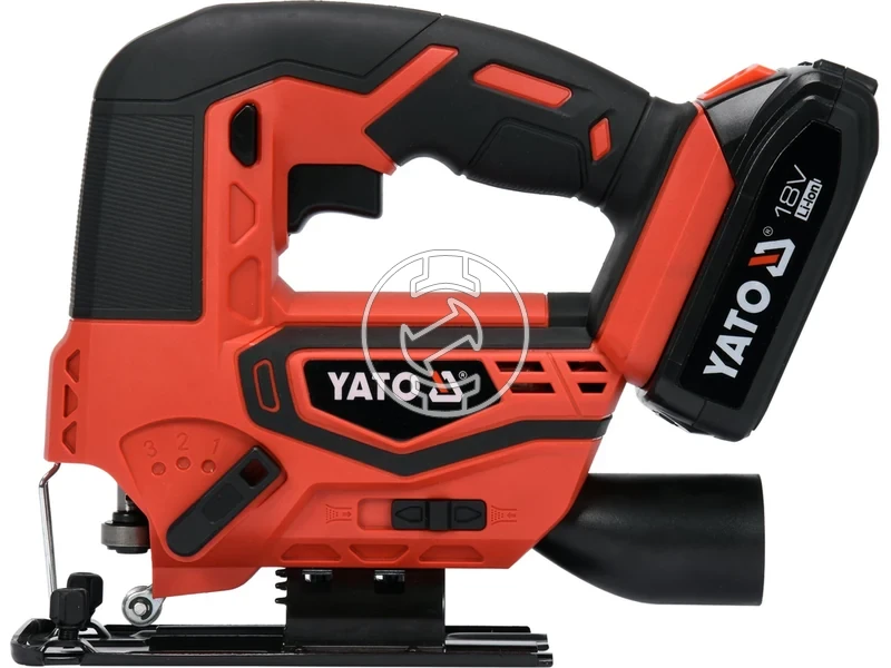 Kép: Yato YT-82822 fierastrau pendular cu acumulator 18 V 2 Ah acumulator incarcator.webp